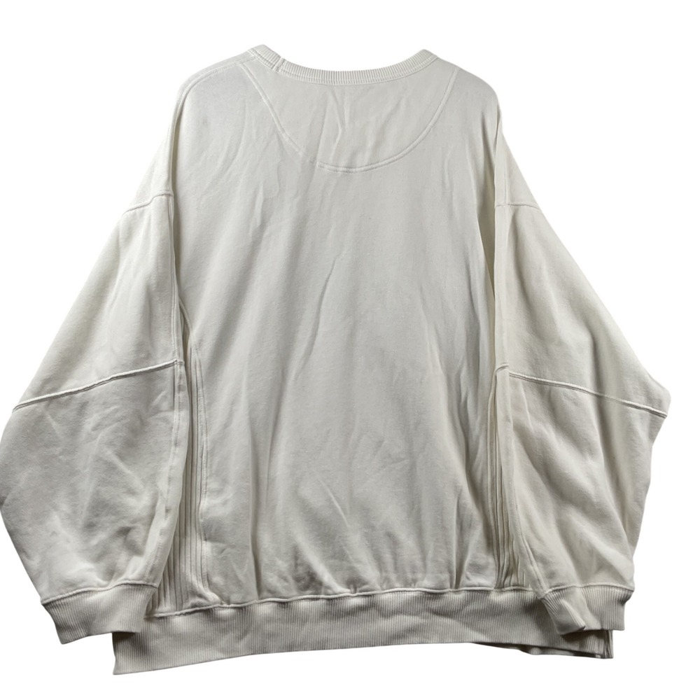 NEW Aerie Mickey Mouse Halloween Sweatshirt Womens L Cream Bat Graphic Oversized - Picture 2 of 6